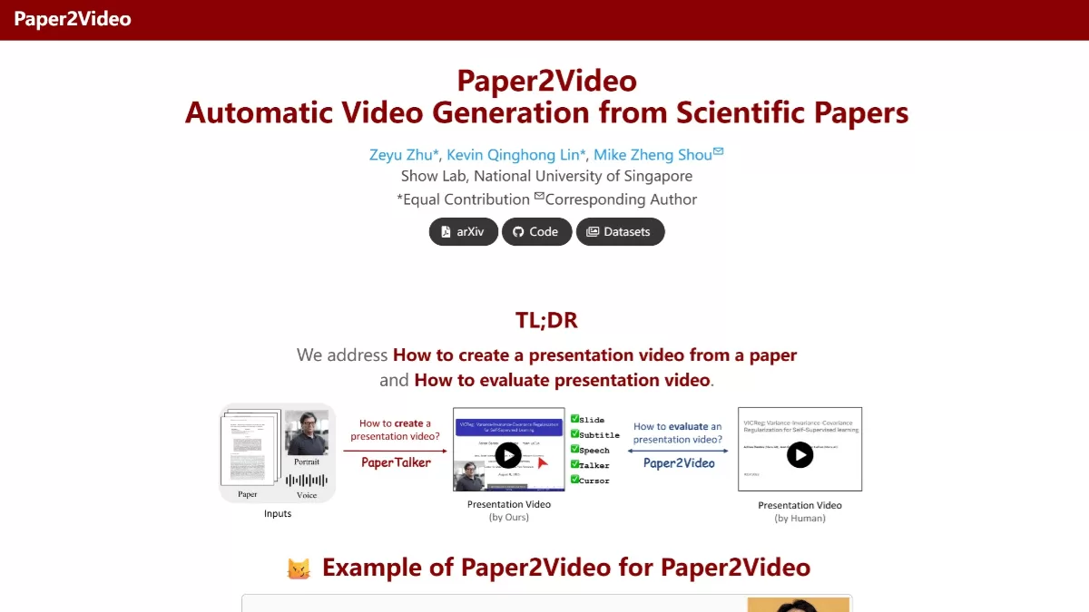 Paper2Video