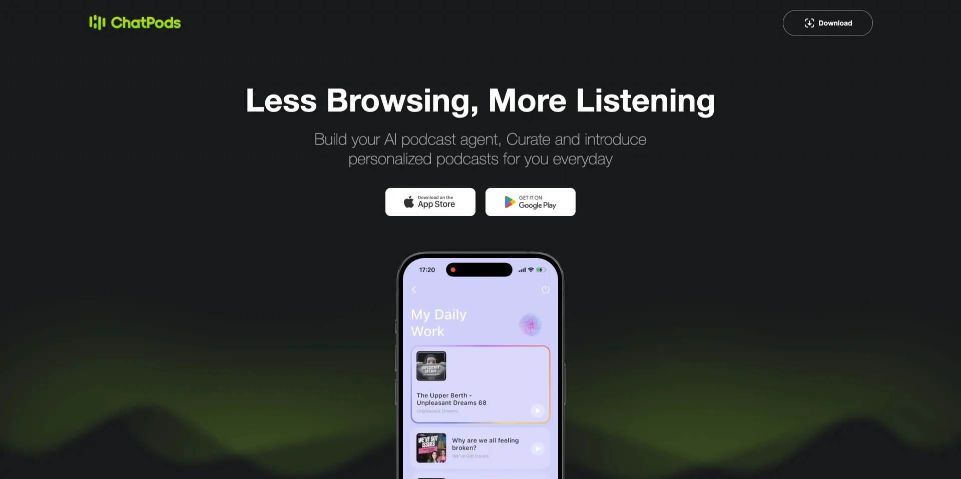 Chatpods website