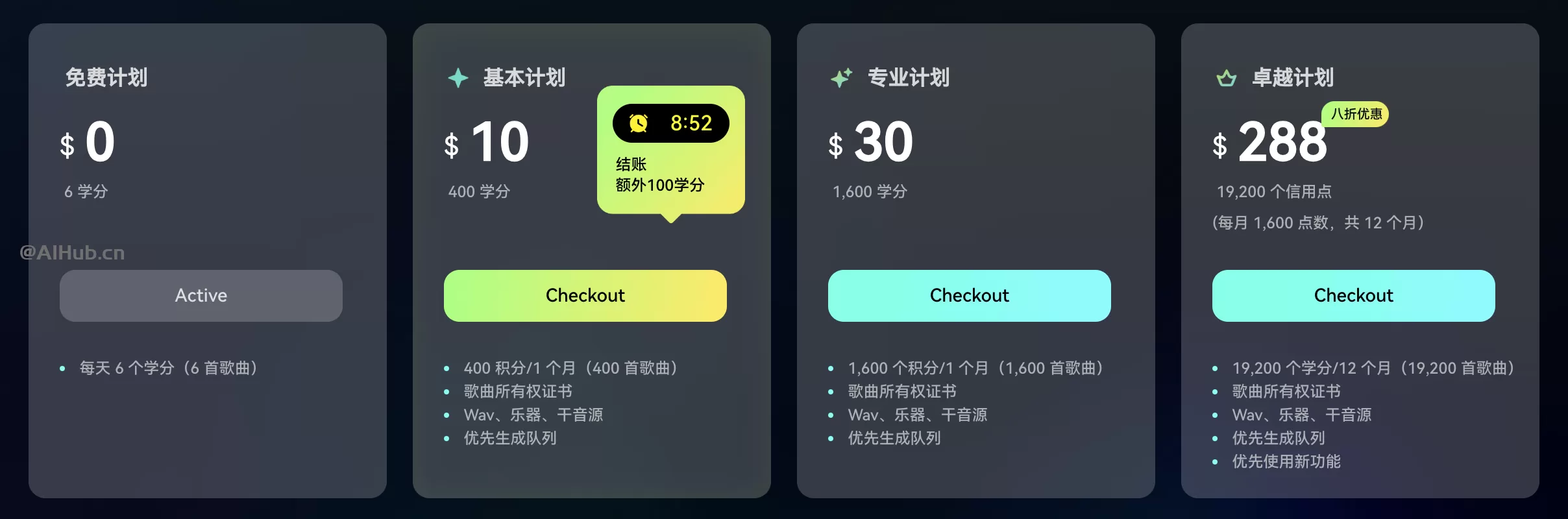 Mureka的产品价格